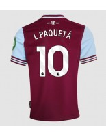 Moške Nogometnih dresov West Ham United Lucas Paqueta #10 Domači 2024-25 Kratki rokavi